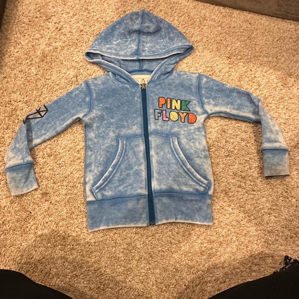 Rowdy Sprout Blue Pink Floyd Kids Hoodie